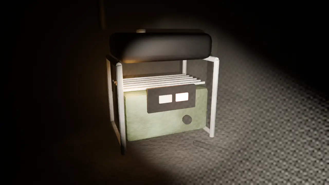 A generator to repair, in a flashlight beam